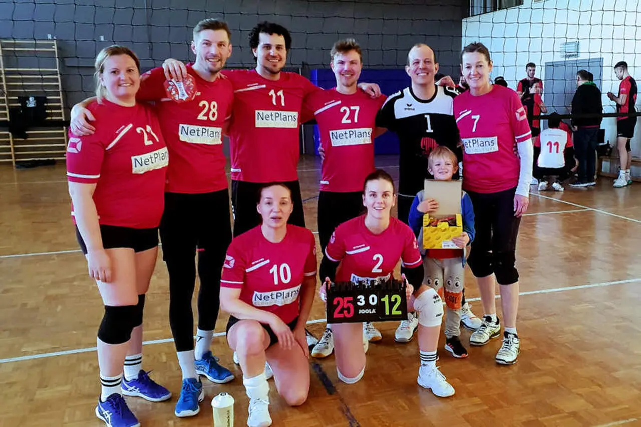 Die Siegermannschaft in Jöhlingen Nachholspieltag in Jöhlingen am 8.3.2025